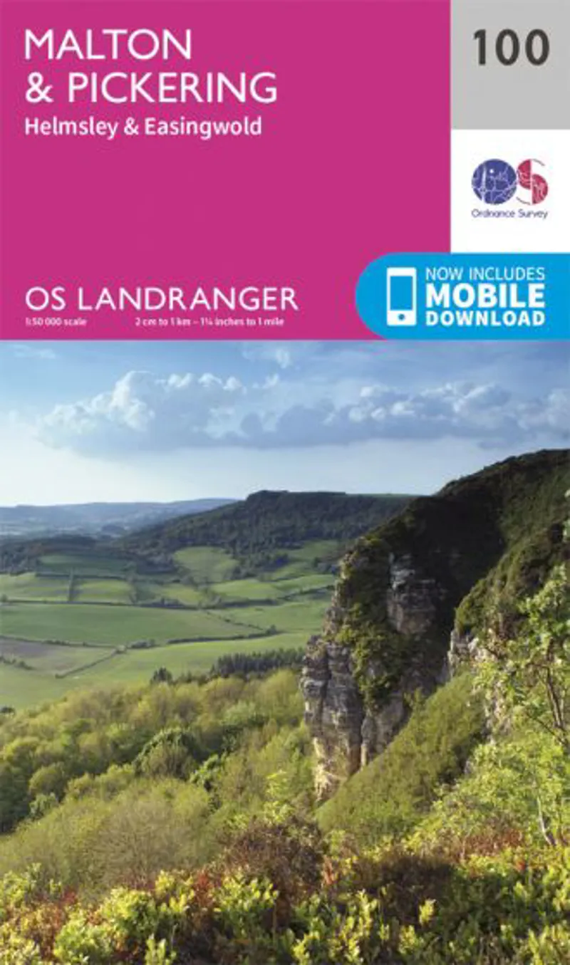 OS Landranger Map 100 - Malton and Pickering Helmsley and Easingwold